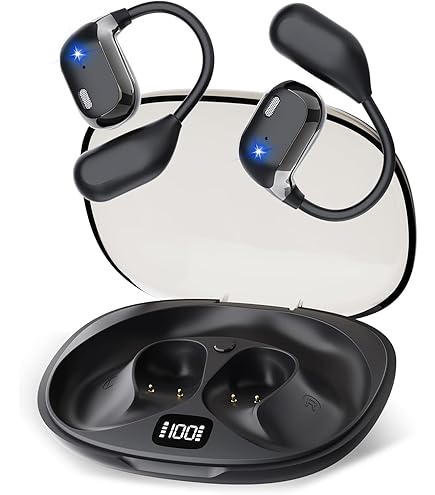 Amazon.co.jp: オープンイヤー イヤホン 骨伝導の革新 空気伝導